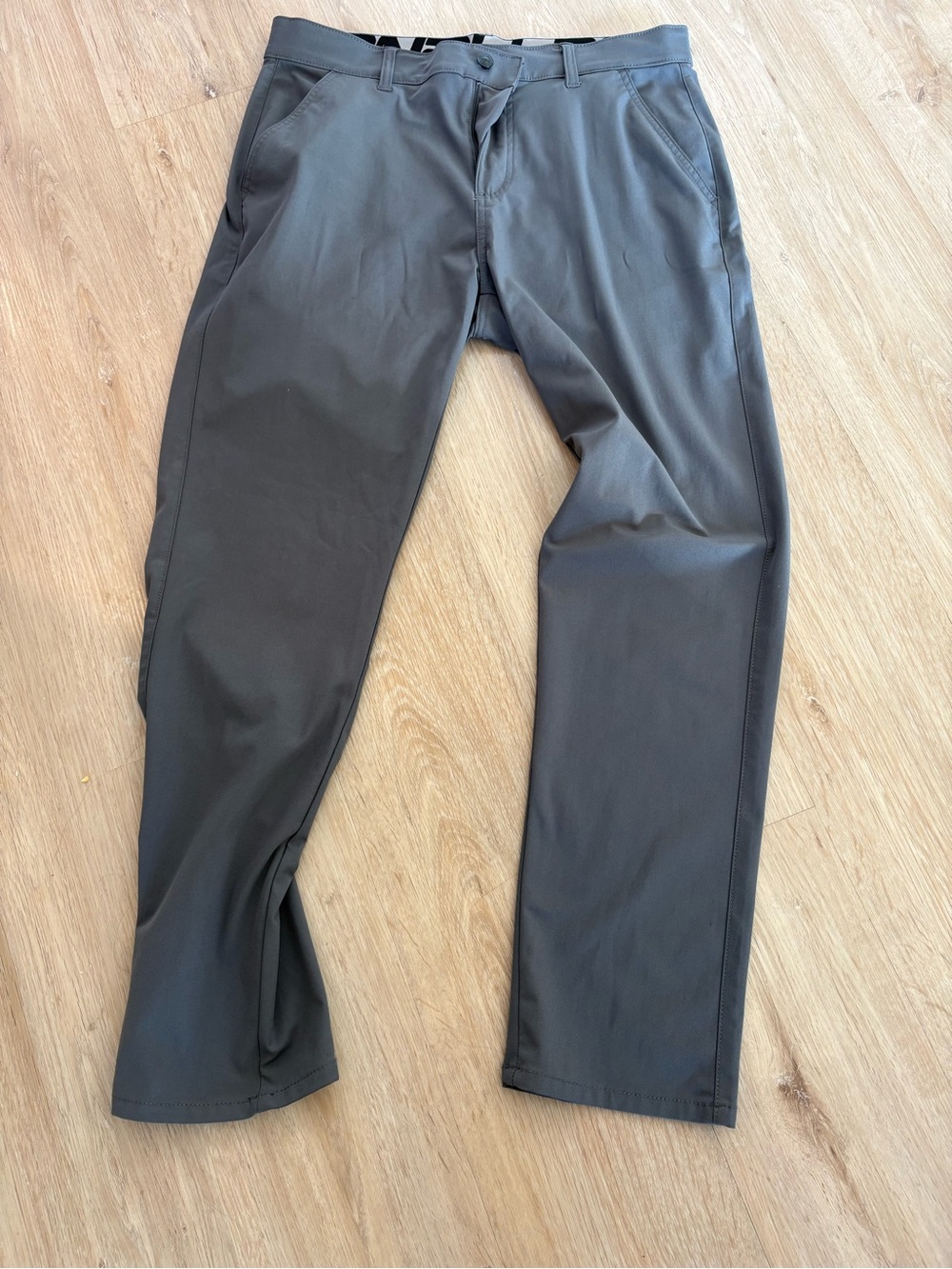 Men's Straight Chino Pants - Charcoal Gray
